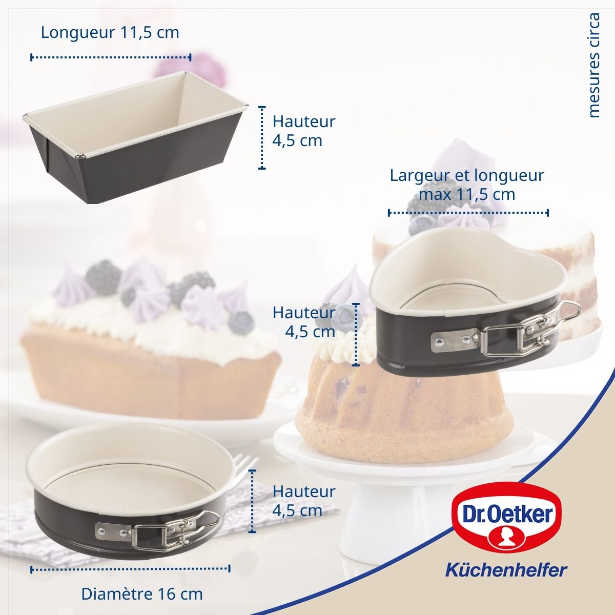 Set de 3 mini moules Dr Oetker Exclusive Dr. Oetker - Mathon - 4