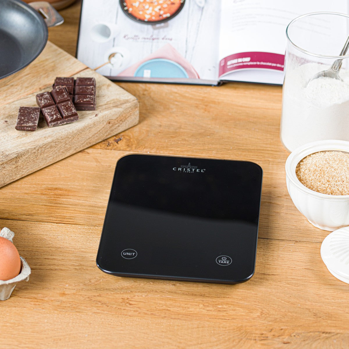 Balance de cuisine électronique rechargeable noire 10 kg - Mathon - 2