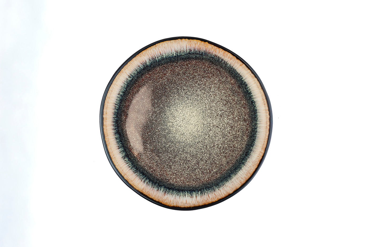 Lot de 6 assiettes à dessert en grès marron D21.5 Björn - Mathon - 4