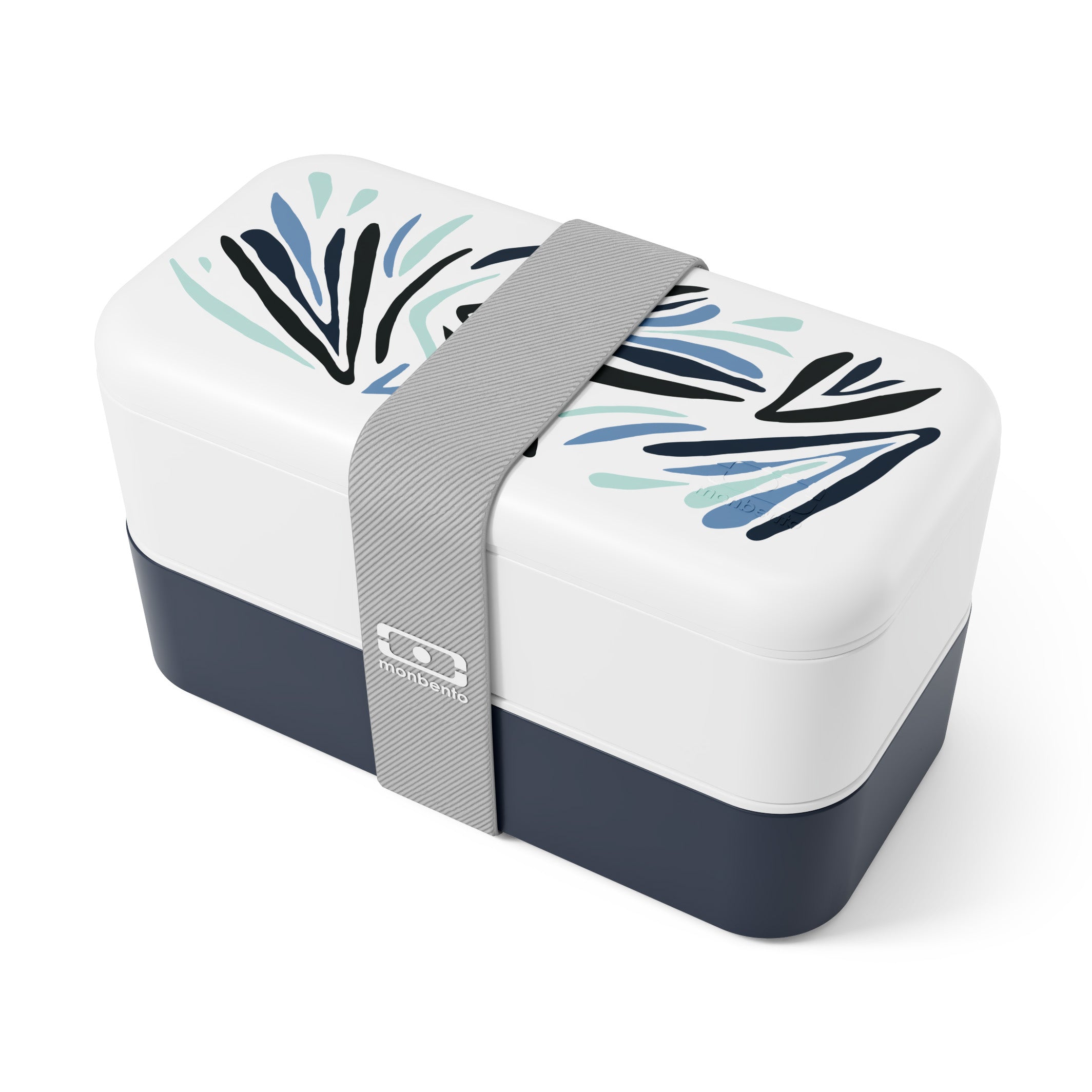 Set repas lunch box 2 étages 1L bleu Nordic + accessoires Monbento - Mathon - 2