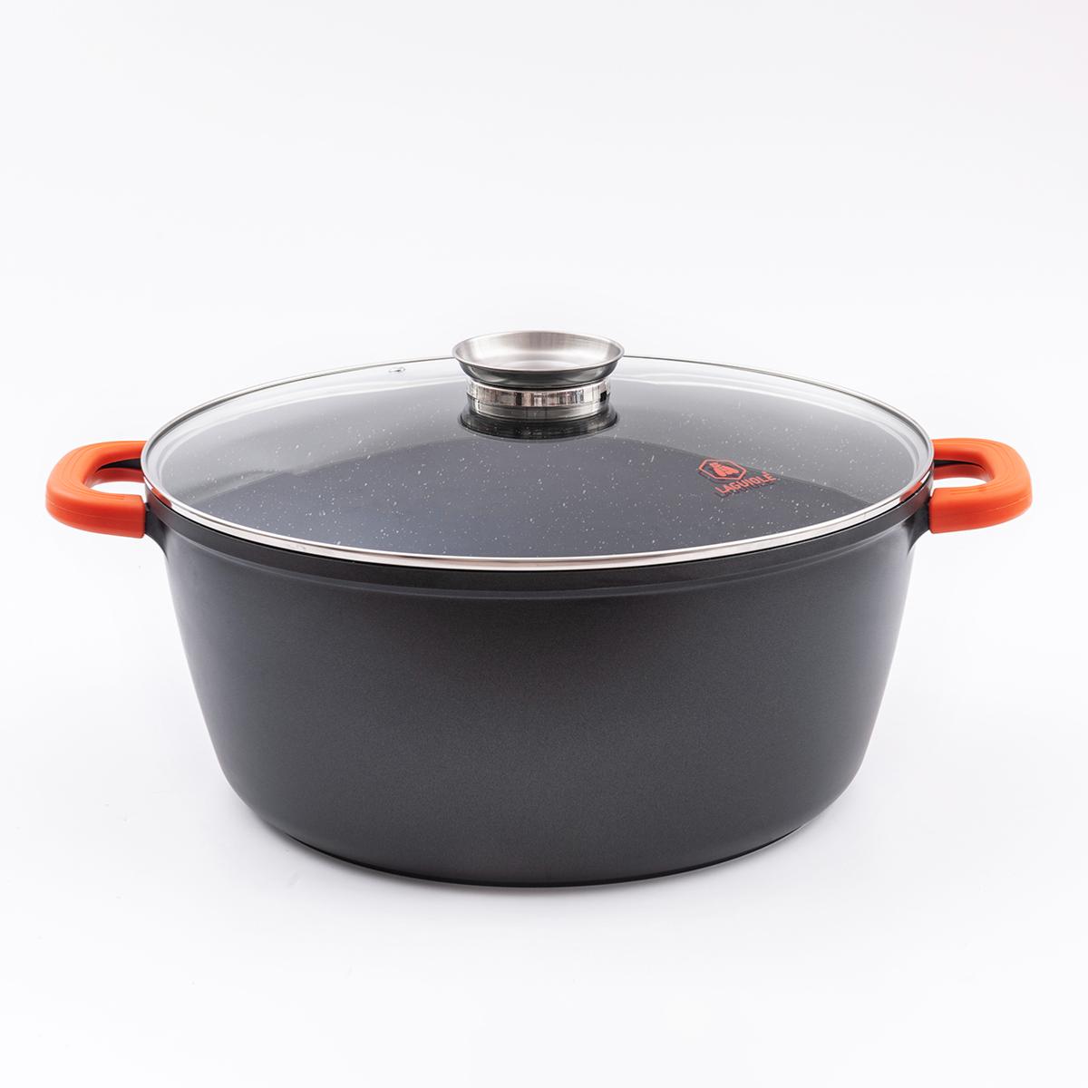 Faitout noir 36cm revêtement céramique - "RobuCook" Laguiole Cuisson - Mathon - 1