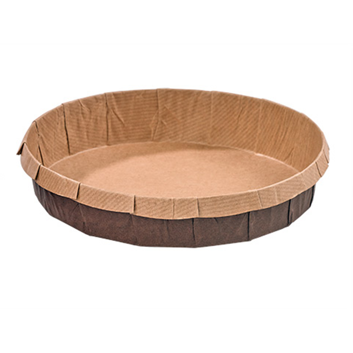 80Pcs - Moule de cuisson papier kraft rond   H35mm FirstPack - Mathon - 1