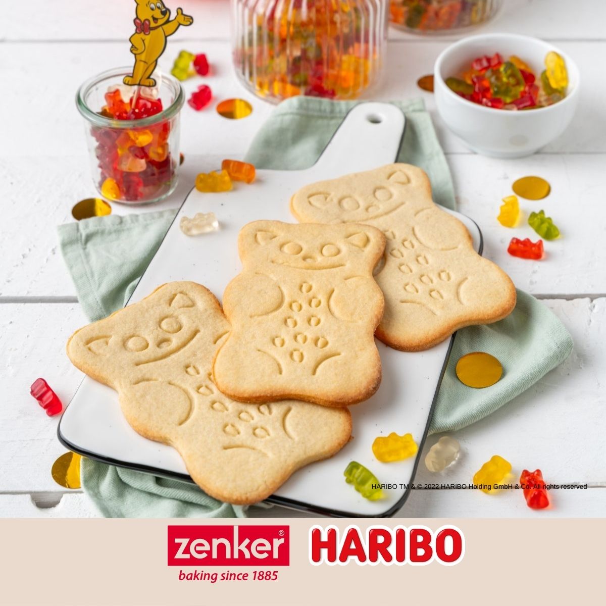 Emporte-pièce biscuits 2 en 1 en plastique Zenker Haribo Zenker - Mathon - 9