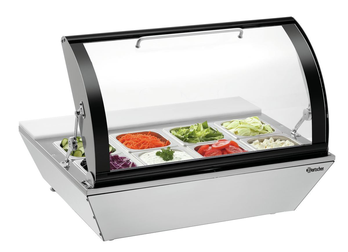 Vitrine Réfrigérée à Poser - 8 Bacs GN 1/6 - Bartscher - Mathon - 5