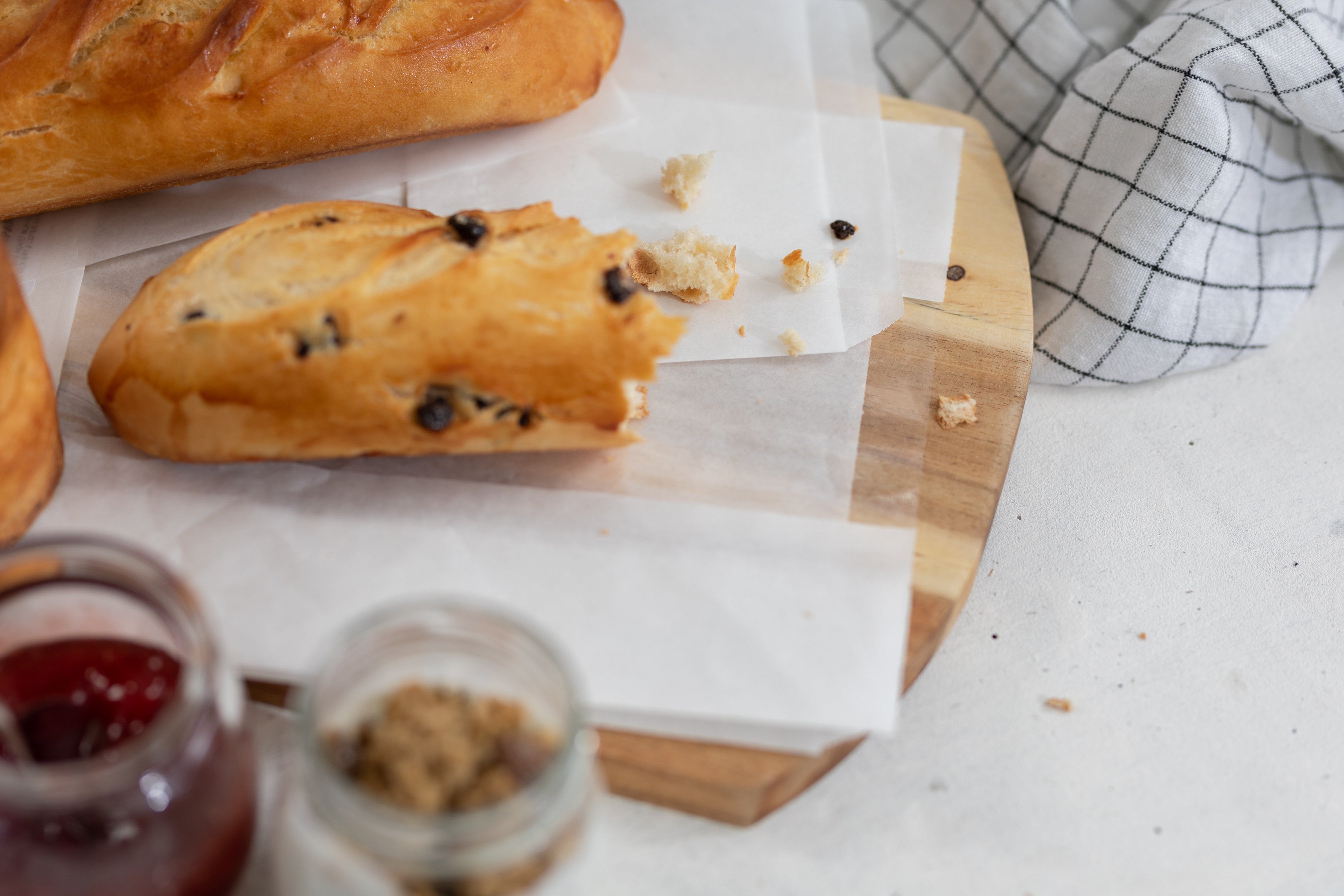 1000Pcs - Sac sandwich blanc ingraissable en papier kraft à fenêtre cristal et 6 cm de soufflet 110x40x310mm FirstPack - Mathon - 2