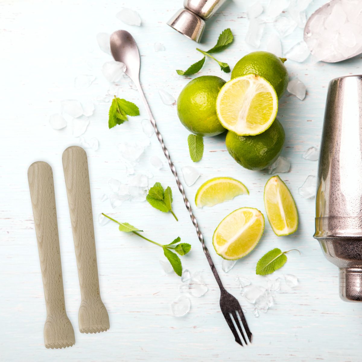 Lot de 2 pilons cocktail en bois FM Professional - Mathon - 2