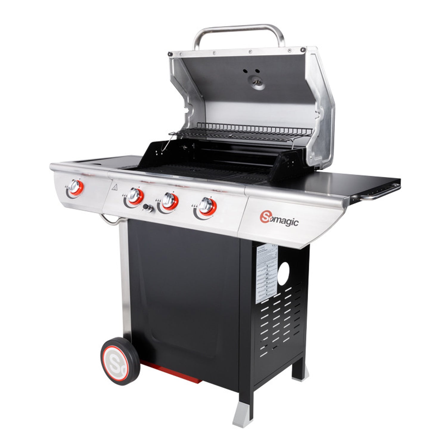MANHATTAN 350GPI barbecue à gaz - 3 brûleurs 10.5kW + plaque chauffante Somagic - Mathon - 4