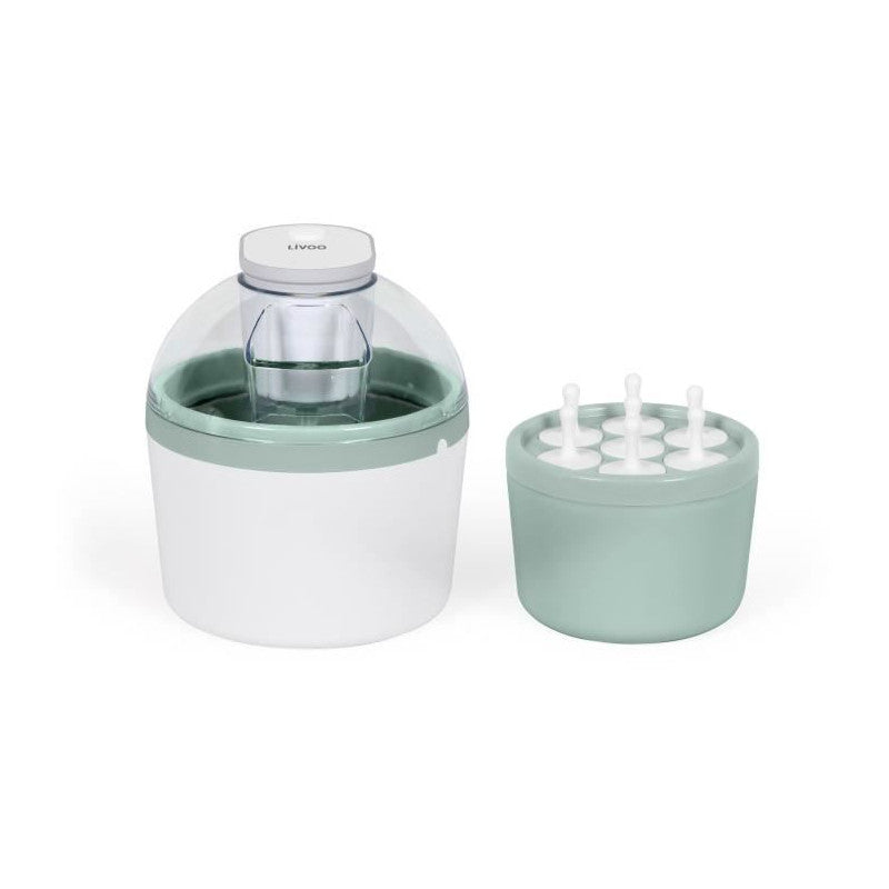 Sorbetiere - Livoo - Dom461 - 12w - 1l - Cuve Aluminium - Pâle De Mélange, Moule Pour 7 Glaces, 7 Bâtonnets Inclus Livoo - Mathon - 1