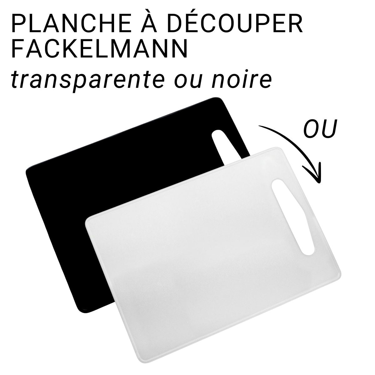 Planche à découper en plastique 34 x 24 cm  Basic Fackelmann - Mathon - 2