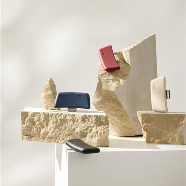 Set 2 anses amovibles en bakélite rouges Soft Touch Evolution Beka - Mathon - 3