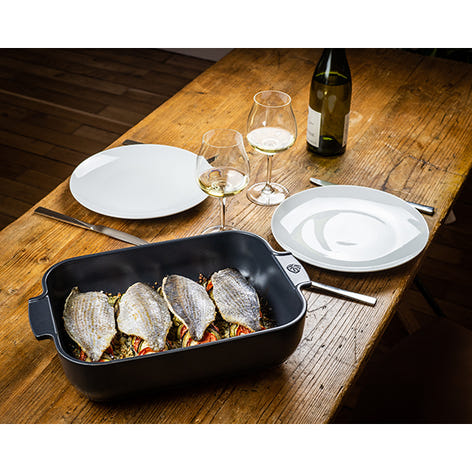 Plat à four céramique Appolia rectangulaire ardoise 32 cm Peugeot - Mathon - 2