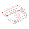 Plat à four céramique Appolia rectangulaire écru 25 cm Peugeot - Mathon - 2