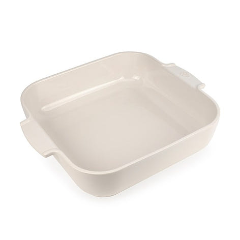 Plat à four céramique Appolia carré écru 36 cm Peugeot - Mathon - 1