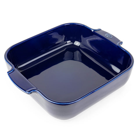 Plat à four céramique Appolia carré bleu 28 cm Peugeot - Mathon - 1