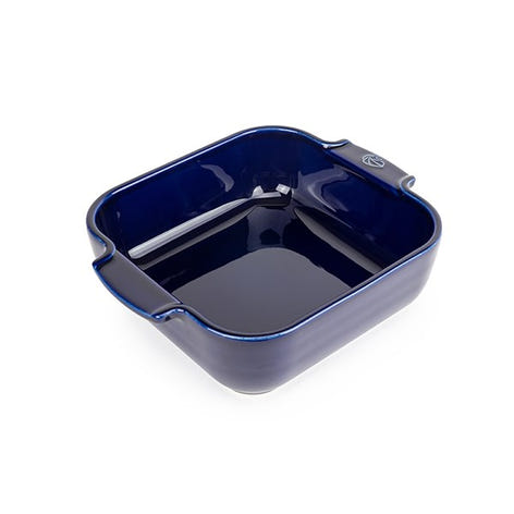 Plat à four céramique Appolia carré bleu 21 cm Peugeot - Mathon - 1