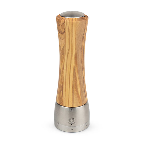 Moulin à sel Madras 21 cm en inox et bois d
