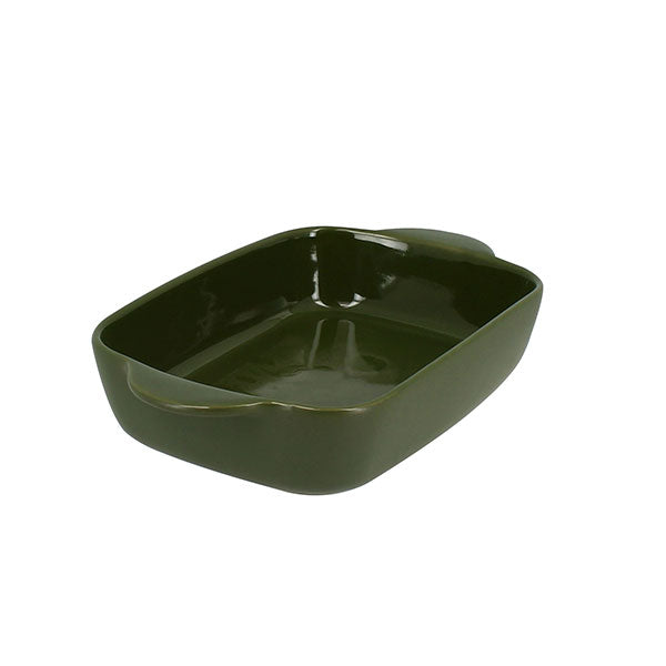 Plat à four rectangulaire Octave en grès vert 21,8 x 13,5 cm  Menastyl - Mathon - 1