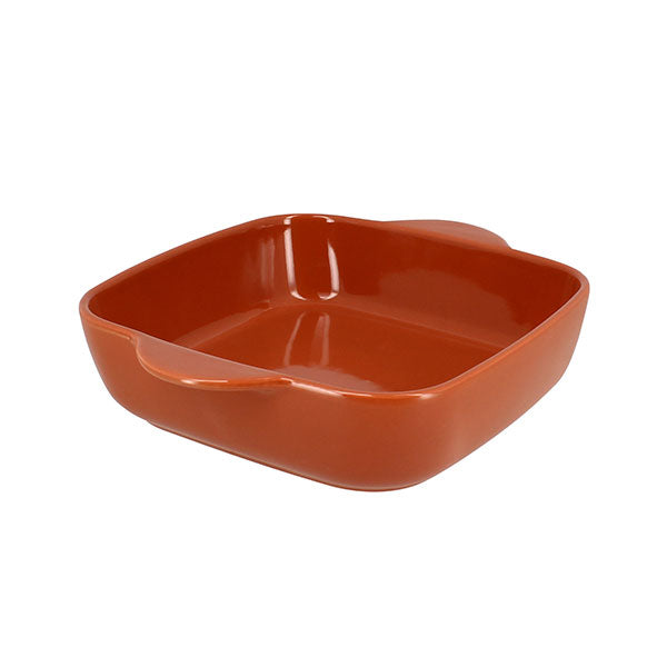 Plat à four carré Octave en grès terracotta 24 cm Menastyl - Mathon