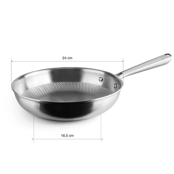 Lot 2 poêles Titanium 24 et 28 cm Lacor - Mathon - 6