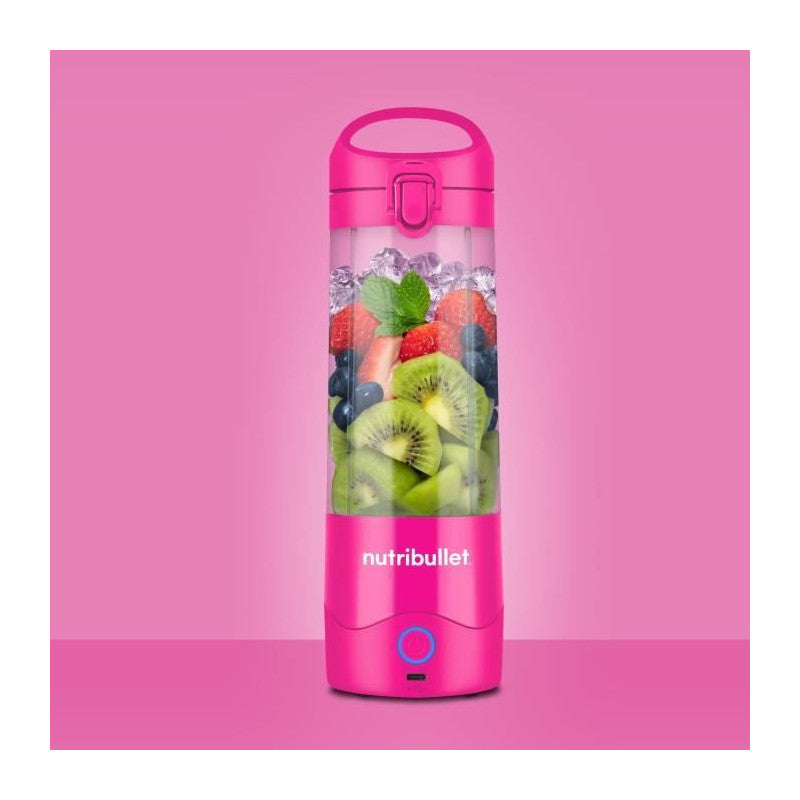 Blender Portable -   - Nbp003bp - 100 W - Tasse 475 Ml - Sans Bpa - Rose Nutribullet - Mathon - 6