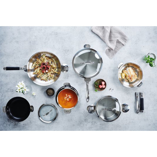 Série de 3 casseroles inox poignée amovible Beka Evolution Beka www.mathon.fr