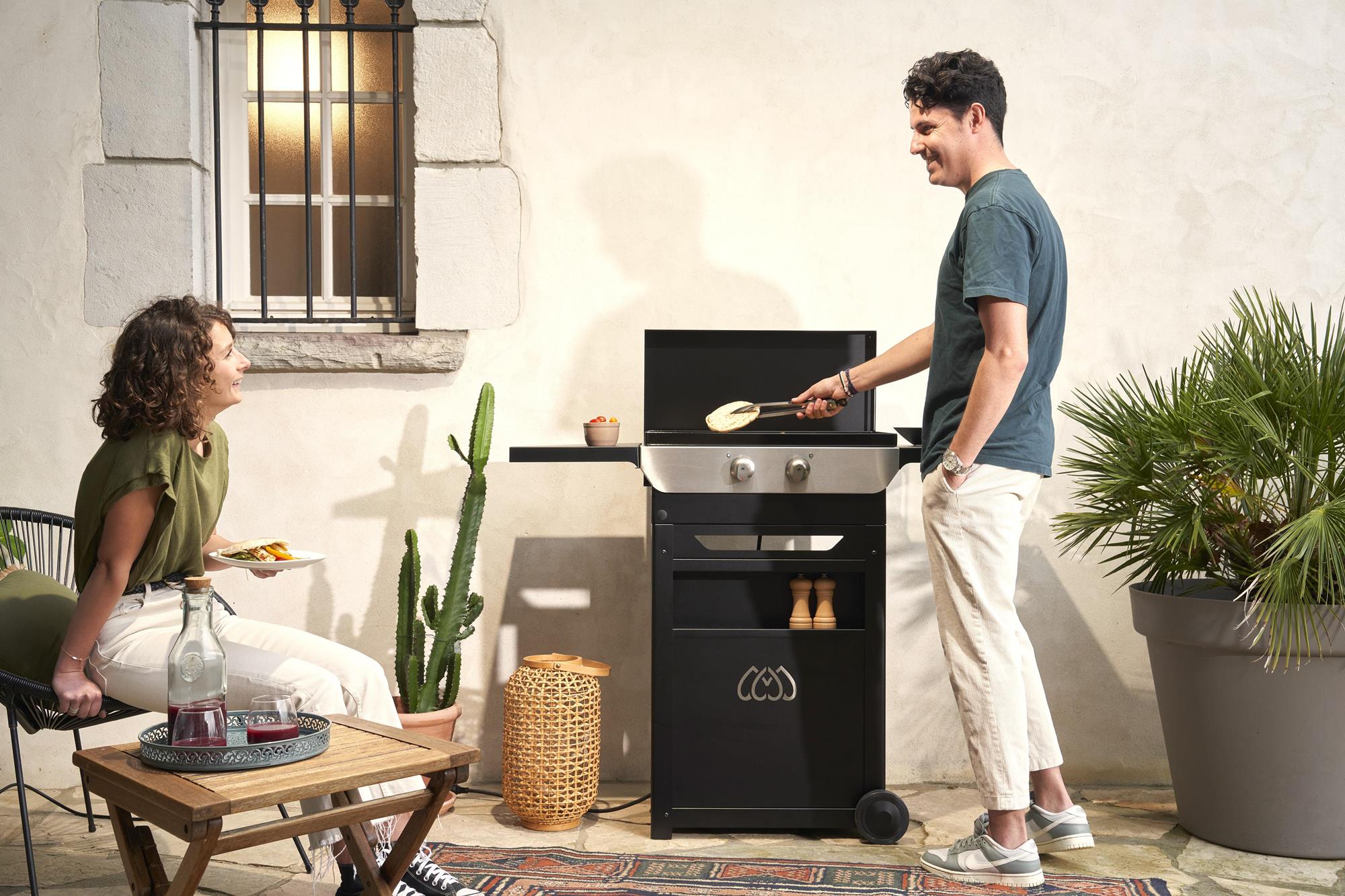 Plancha Original électrique 260 duo Edition (chariot et couvercle inclus) Le Marquier - Mathon - 4