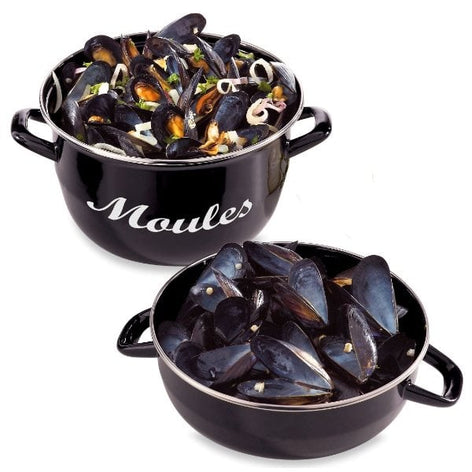 Marmite à moules acier émaillé 18 cm 2,5 L Baumalu - Mathon