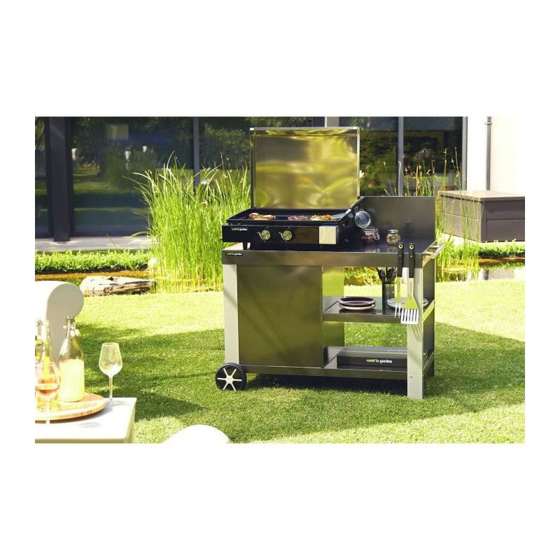 Plancha gaz en fonte FINESTA - 2 brûleurs Cook