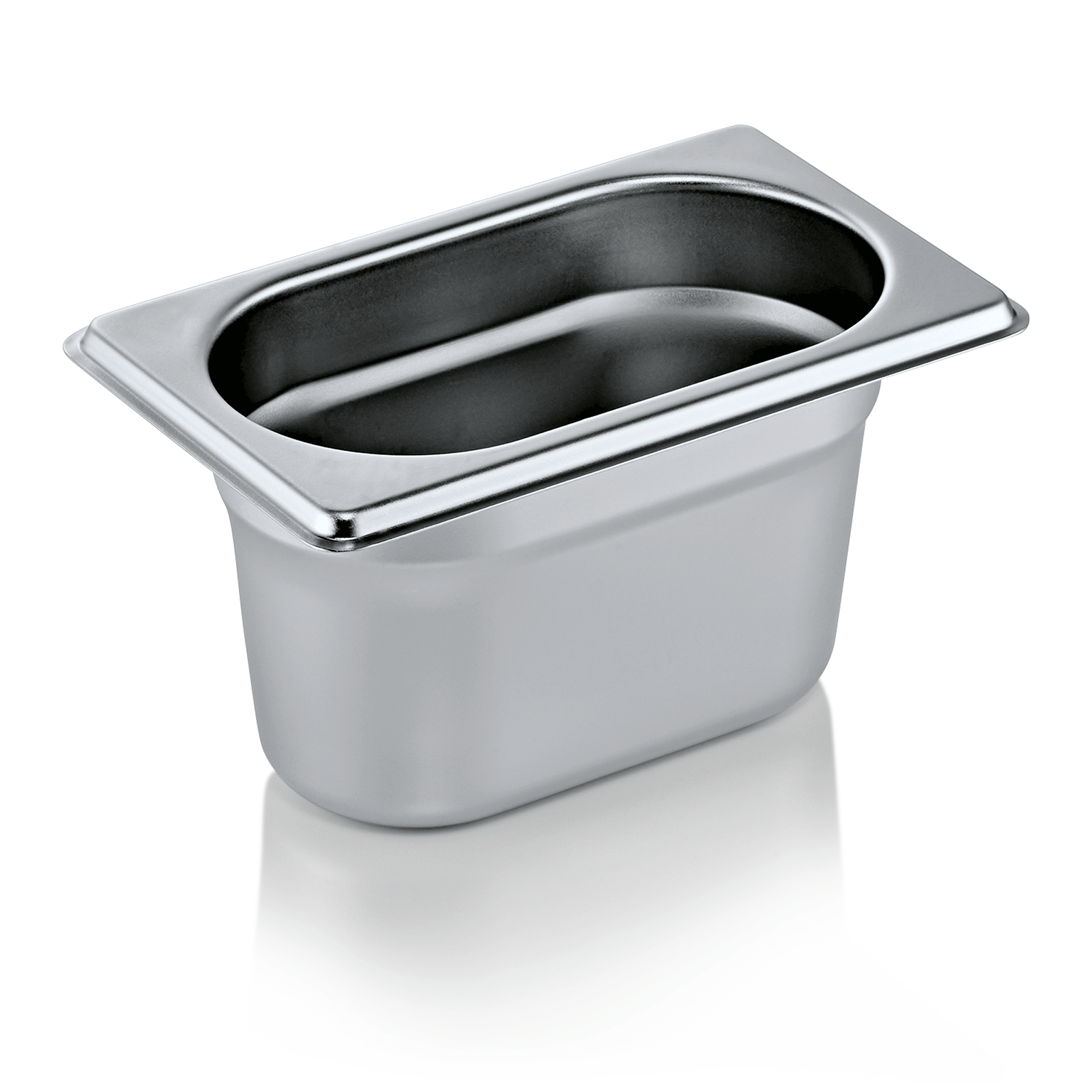 Bac GN 1/9 en Acier au nickel-chrome 1 L H 100 mm - WAS Germany - Mathon