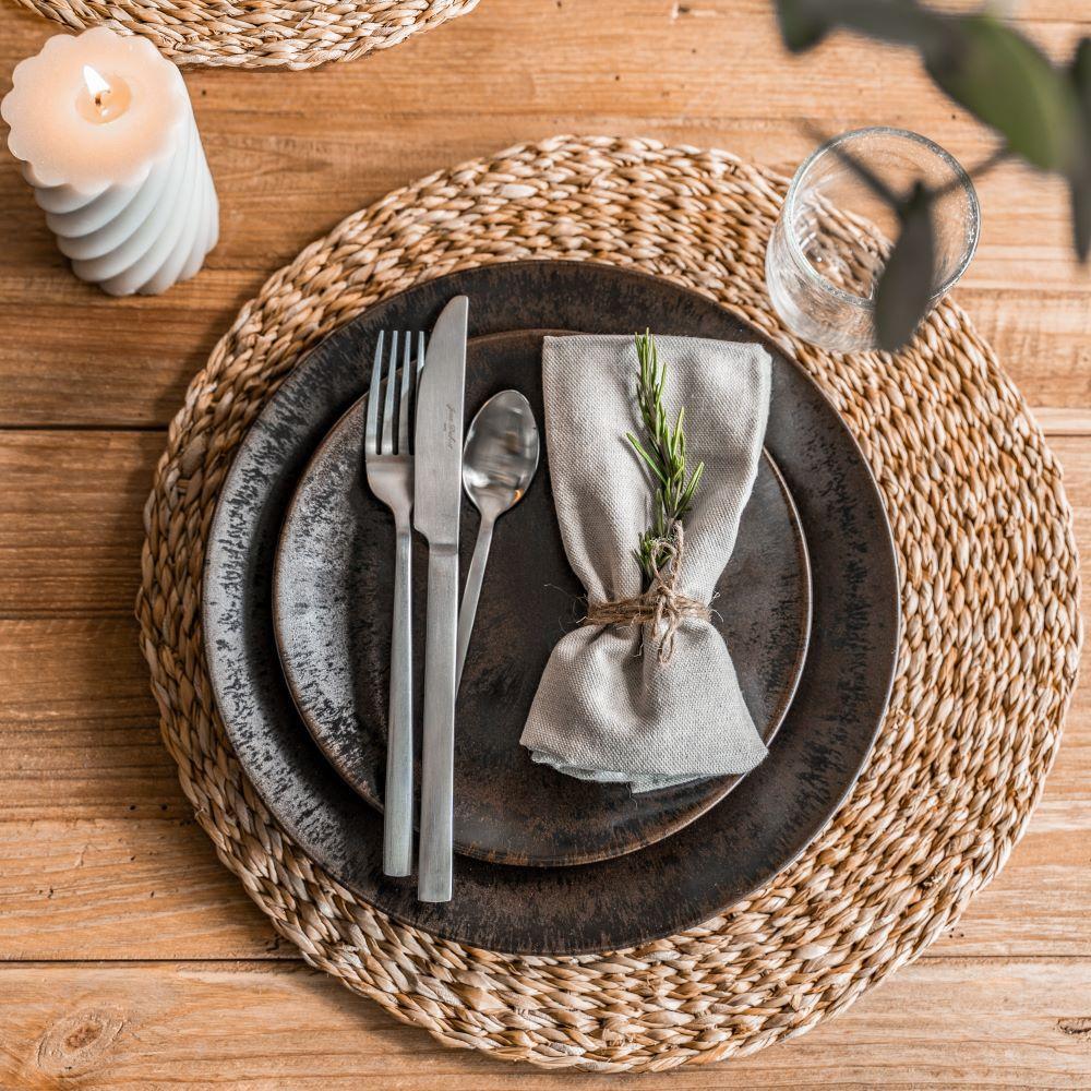 Assiette à dessert Onyx 21 cm (lot de 6) Table passion - Mathon - 3