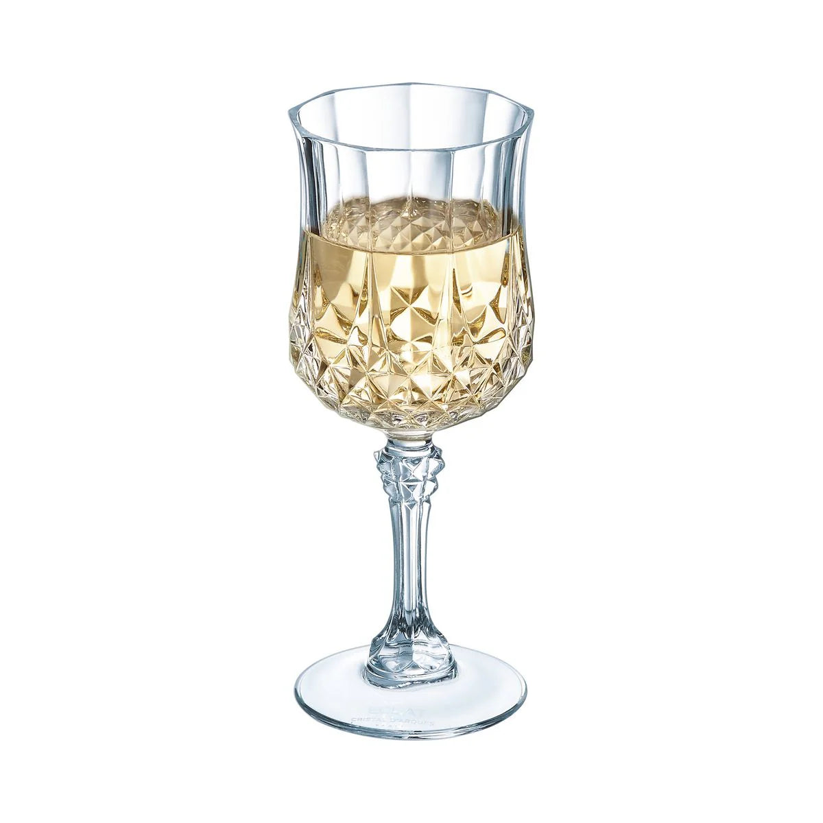 6 verres à pied 25cl Longchamp - Cristal d