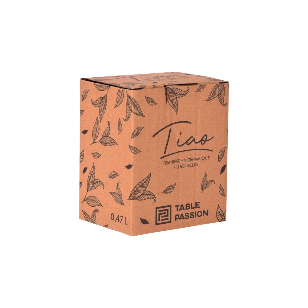 Tisanière Tiao vert-orange 47 cl Table passion - Mathon - 3