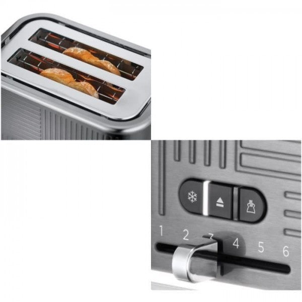 Grille Pain - Toaster Electrique  - Russell Hobbs - Geo Steel - Métal Russell Hobbs - Mathon - 2