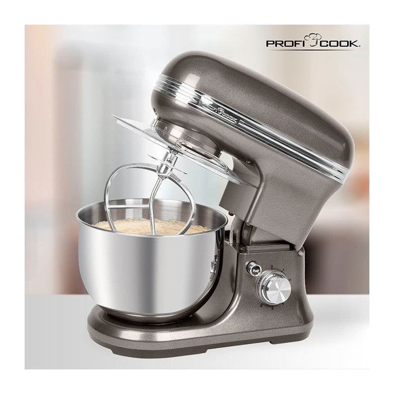 Robot pétrin multifonction 1200W vintage Proficook PC-KM 1197 Anthracite Proficook - Mathon - 4