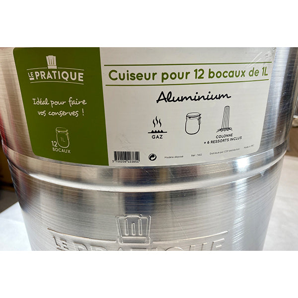 Lot cuiseur 40 L 12 bocaux et thermomètre à cadran Le Pratique - Mathon - 5