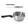 Lot casserole bain-marie inox et thermomètre digital de cuisine à sonde Mathon - Mathon - 1