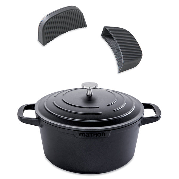 Lot cocotte légère ronde en fonte d