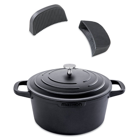Lot cocotte légère ronde en fonte d