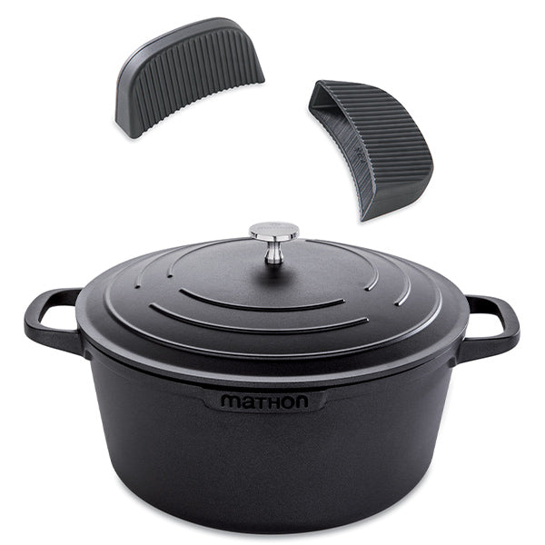 Lot cocotte légère ronde en fonte d