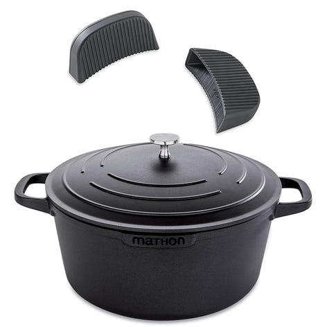 Lot cocotte légère ronde en fonte d