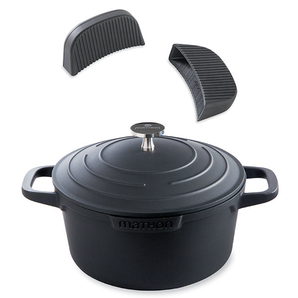 Lot cocotte légère ronde en fonte d