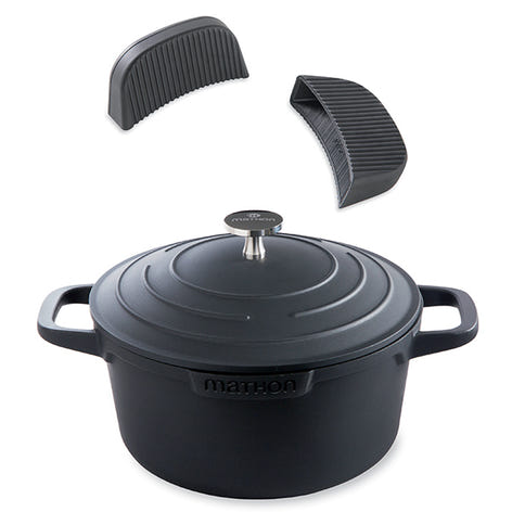 Lot cocotte légère ronde en fonte d