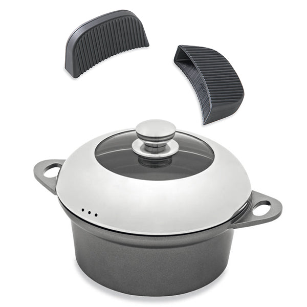 Lot faitout Dur Comme de la Pierre 28 cm et 2 maniques en silicone Mathon - Mathon - 1