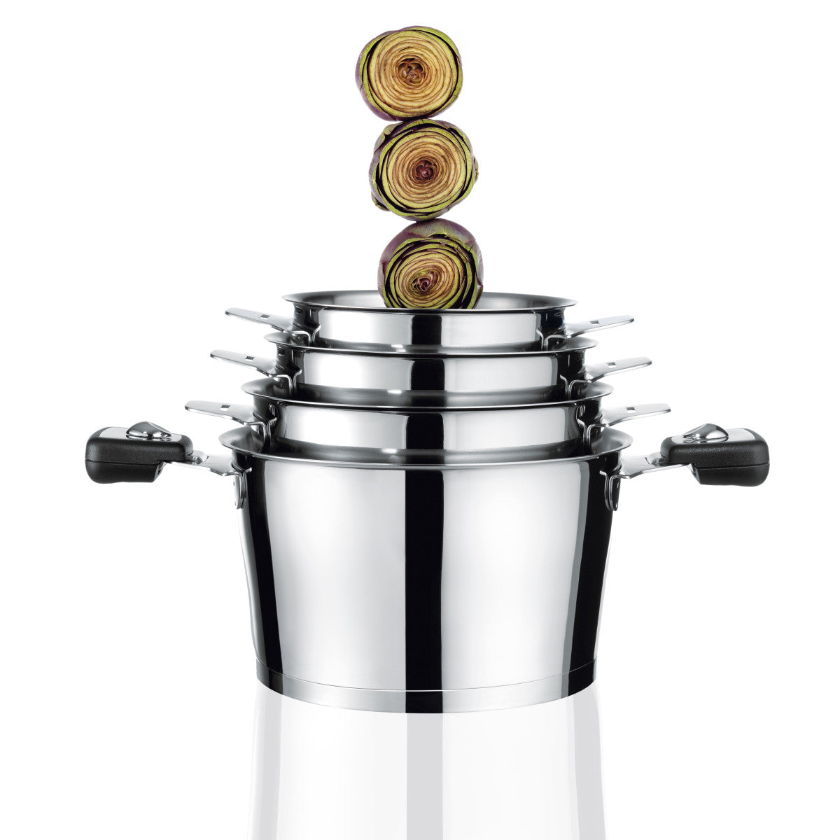 Asana - Poignée amovible bakélite & inox Cuisinox - Mathon - 2