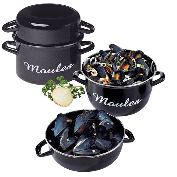 Lot de 2 marmites à moules individuelles 18 cm Baumalu - Mathon