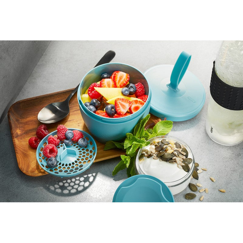 Snack Box FOODIE, 570 ml et 185 ml, bleu azur Gefu - Mathon - 2