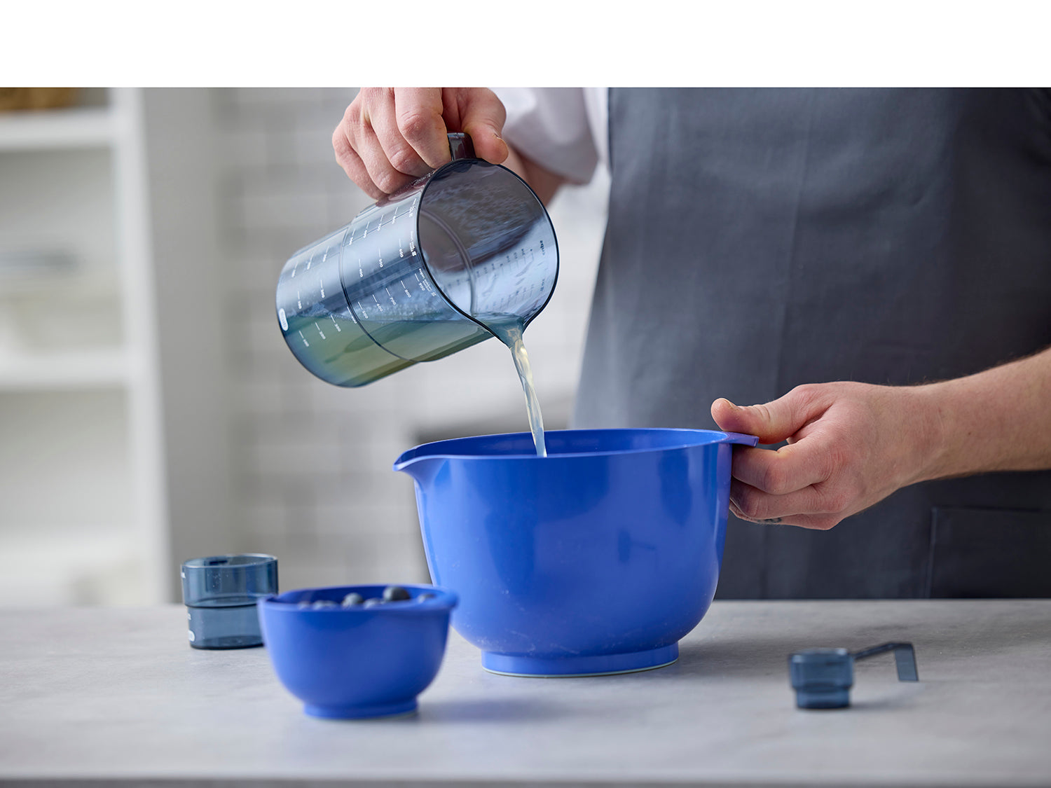 Pichet doseur MENSURA 1l en plastique rigide Bleu pastel Rosti - Mathon - 10