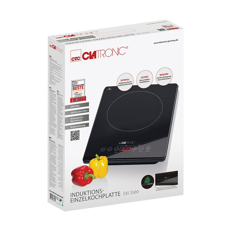 Plaque de cuisson simple à induction Clatronic EKI 3569 Noir Clatronic - Mathon - 6