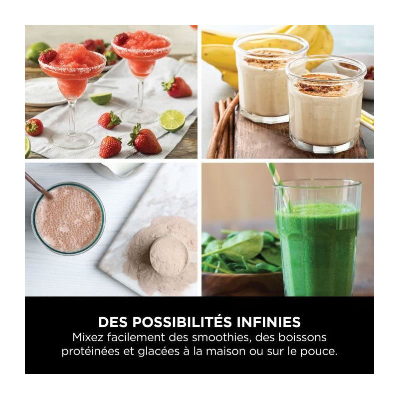 Blender Portable Sans Fil Ninja Blast - Bleu Denim - Bc151eunv Ninja - Mathon - 6