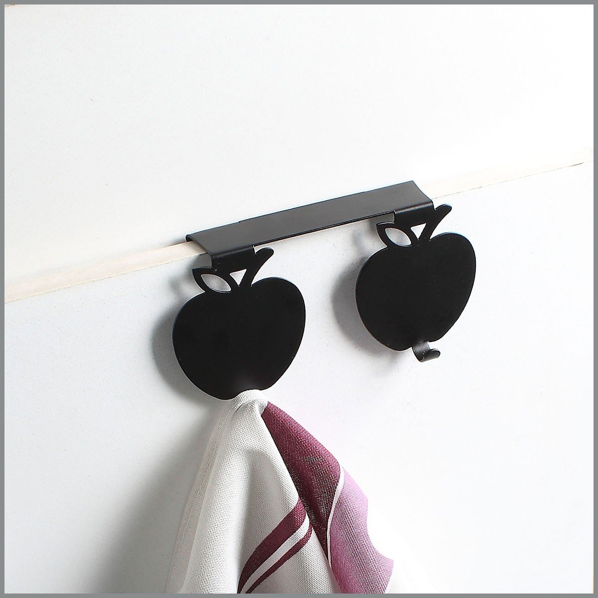 Crochets porte torchons double décor pomme Astuceo - Mathon - 2